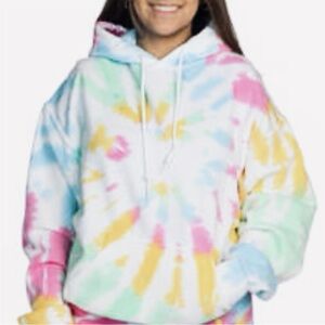 Mixology JET- John Eshaya- Tie Dye Pastel Beach Hoodie. Size: M/L